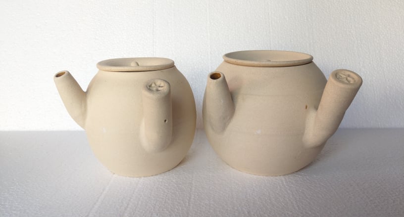 หม้อต้มยาจีนดินเผาพร้อมฝา มีให้เลือก 2 ขนาด 1 ลิตร, 2 ลิตร