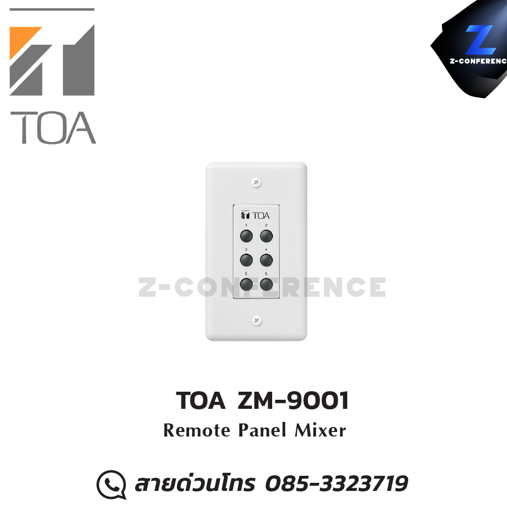 TOA ZM-9001 Remote Panel Mixer มิกเซอร์ , mixer , มิกเครื่องเสียง , มิกเซอร์ดิจิตอล , มิ๊กดิจิตอล
