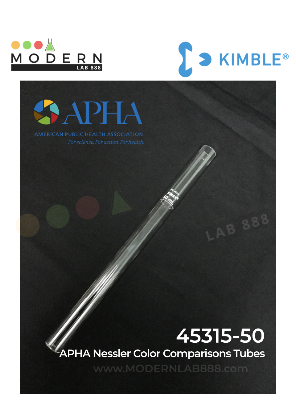 50mL APHA Nessler Color Comparisons Tubes