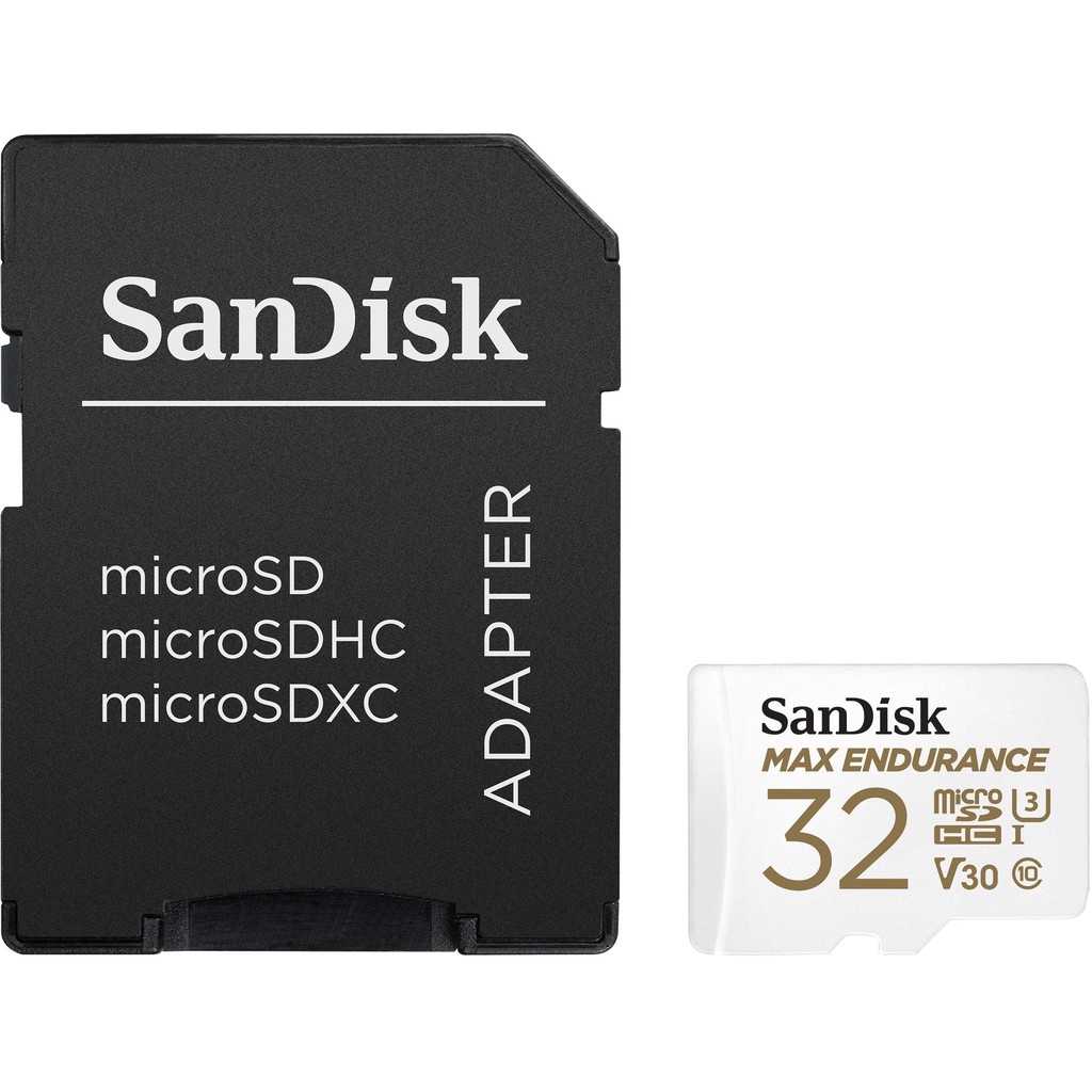 SanDisk Max Endurance 32GB SDHC microSD Card (SDSQQVR-032G-GN6IA) เมมโมรี่การ์ด แซนดิสก์ กล้องติดรถยนต์ กล้องวงจรปิด ประกัน Synnex 3 ปี
