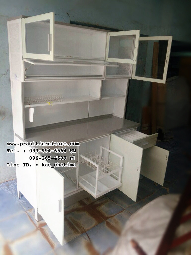 ตู้ครัวอลูมิเนียมเมทัลไลท์ ขนาด 150 ซม. รุ่น MP3150DP