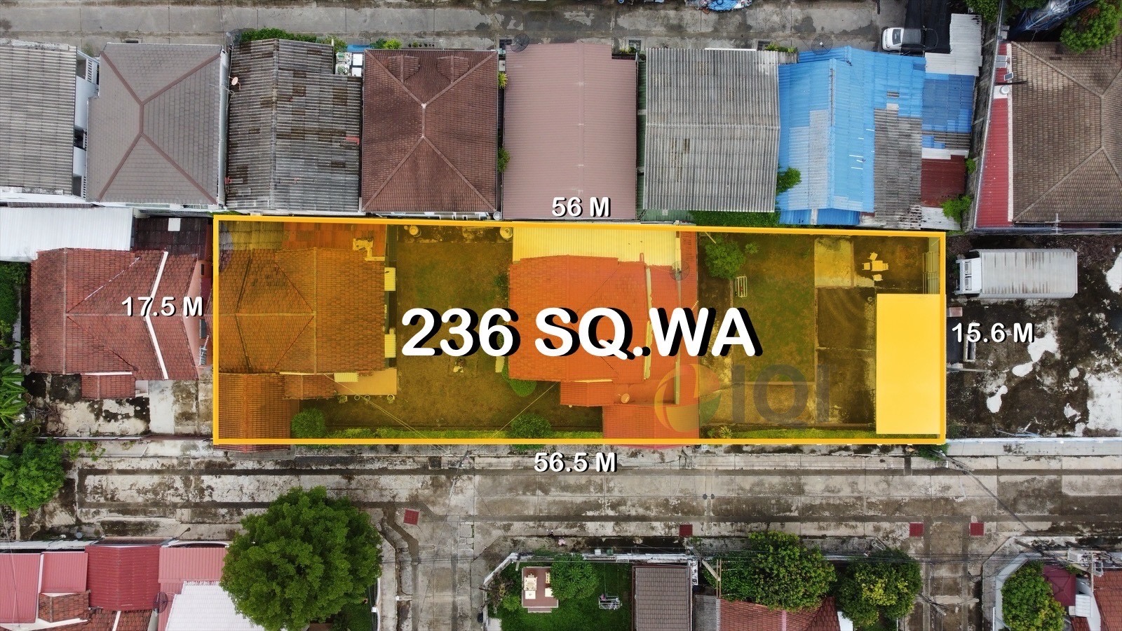 ขายที่ดิน พร้อมสิ่งปลูกสร้าง โฉนด 3 แปลง พร้อมบ้านเดี่ยวชั้นเดียว สองหลัง ในหมู่บ้านปลาทอง ศรีนครินทร์