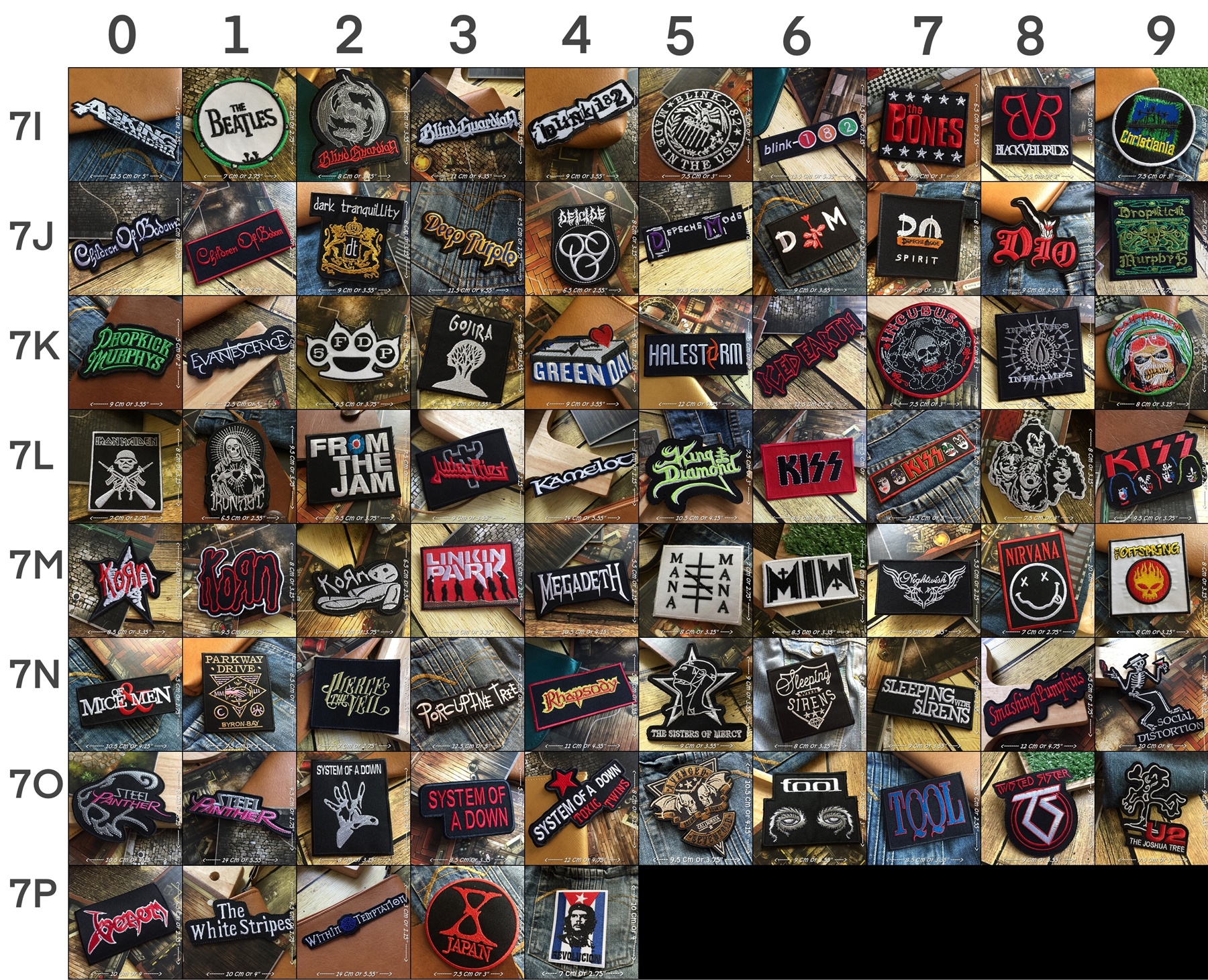 ตัวรีดติดเสื้อ วงดนตรี ร็อค เฮฟวี่เมทัล พังค์ Jacket Rock Patch (บอกลายที่เลือกทางแขท)