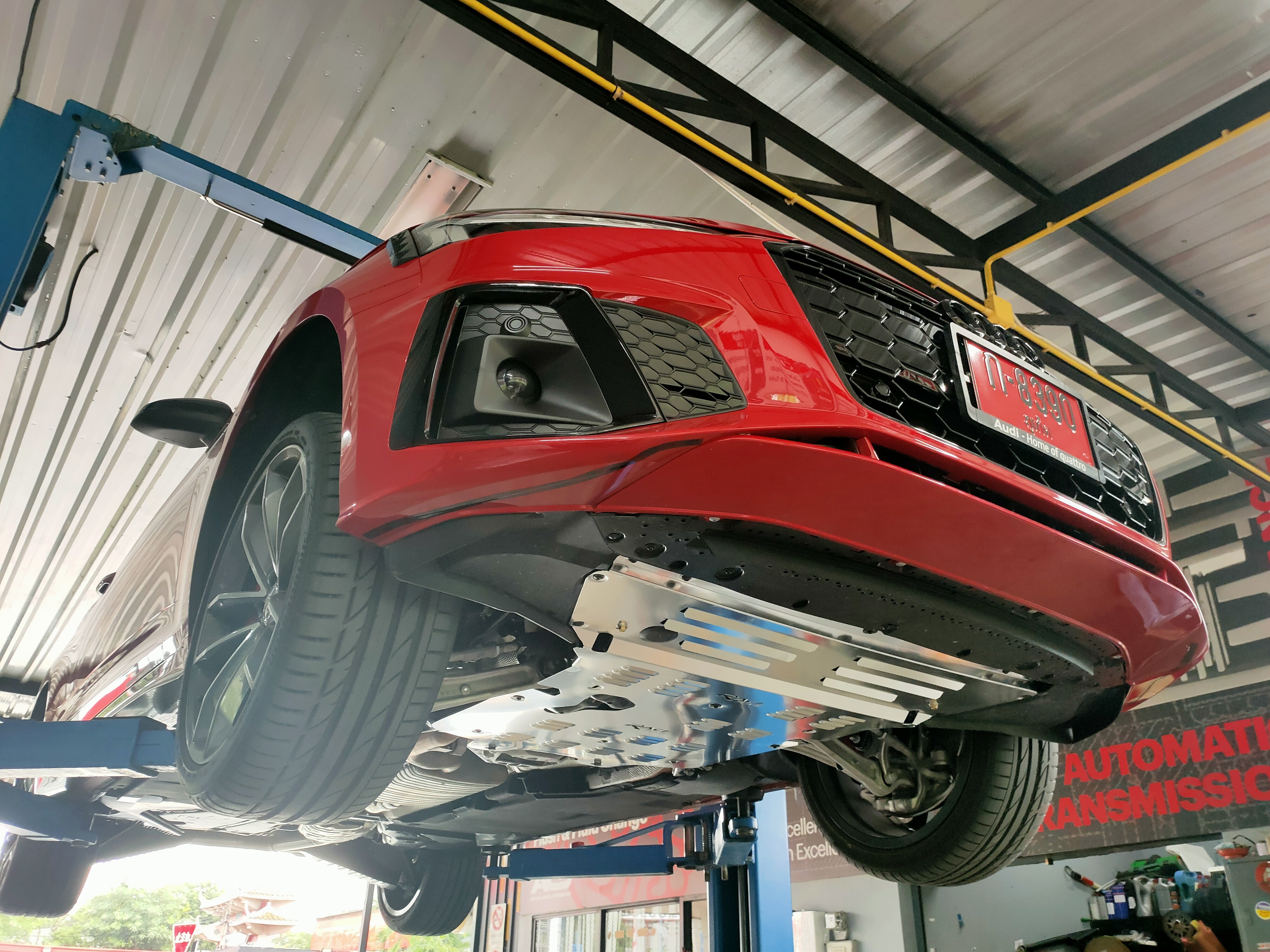 แผ่นปิดใต้ห้องเครื่องอลูมิเนียม Audi A5 2018 Raceplate_Undertray