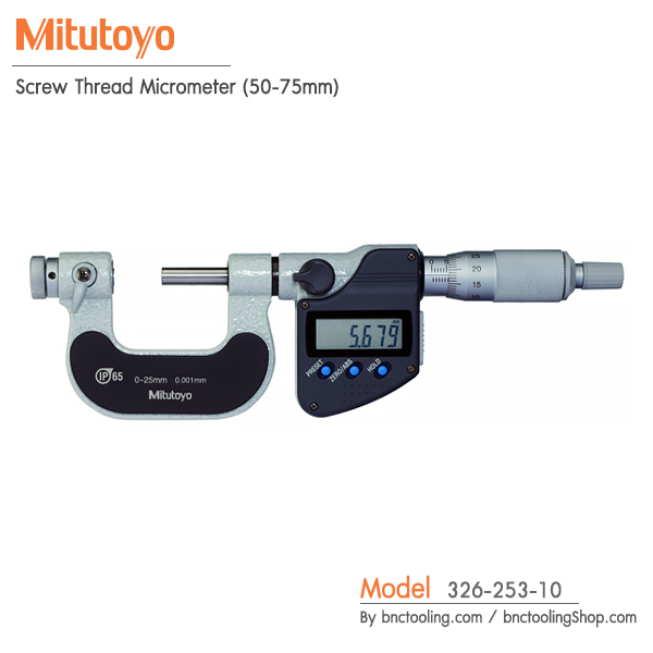 Mitutoyo,Screw Thread Micrometer (50-75mm),326-253-10