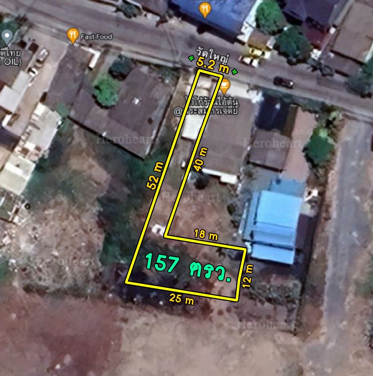 ขายที่ดินเปล่า 157 ตารางวา ซอยถนนวัดใหญ่ ในคลองบางปลากด พระสมุทรเจดีย์