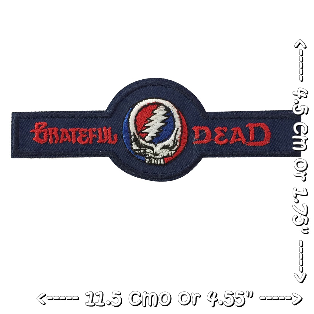 Grateful Dead วงดนตรี ร็อค เฮฟวี่เมทัล พังค์ ตัวรีดแบบปัก อาร์มปัก ตัวรีดติดเสื้อ ตัวรีด ติดกระเป๋า ติดหมวก ติดแจ๊คเก็ต Rock Iron on Embroidered Patch