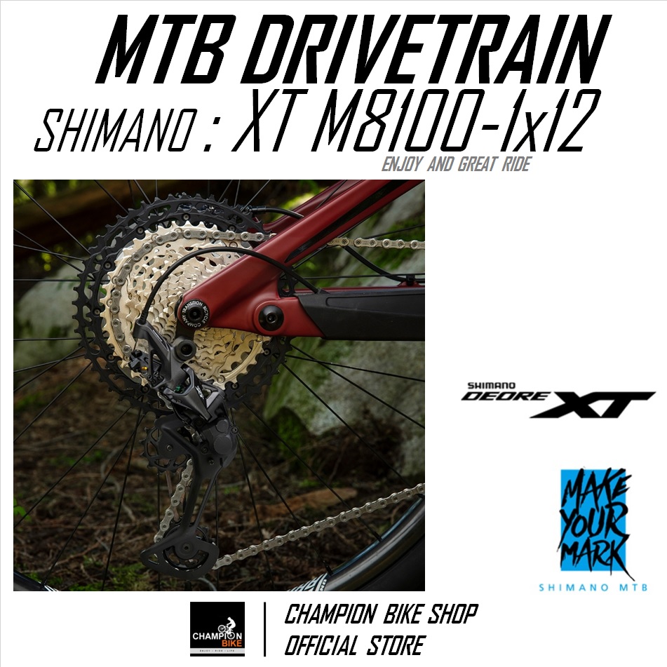 ตีนผีXT 12สปีด SHIMANO : XT RD-M8100-SGS 1x12 SPEED REAR DERAILLEUR MTB (แบบขายาว)