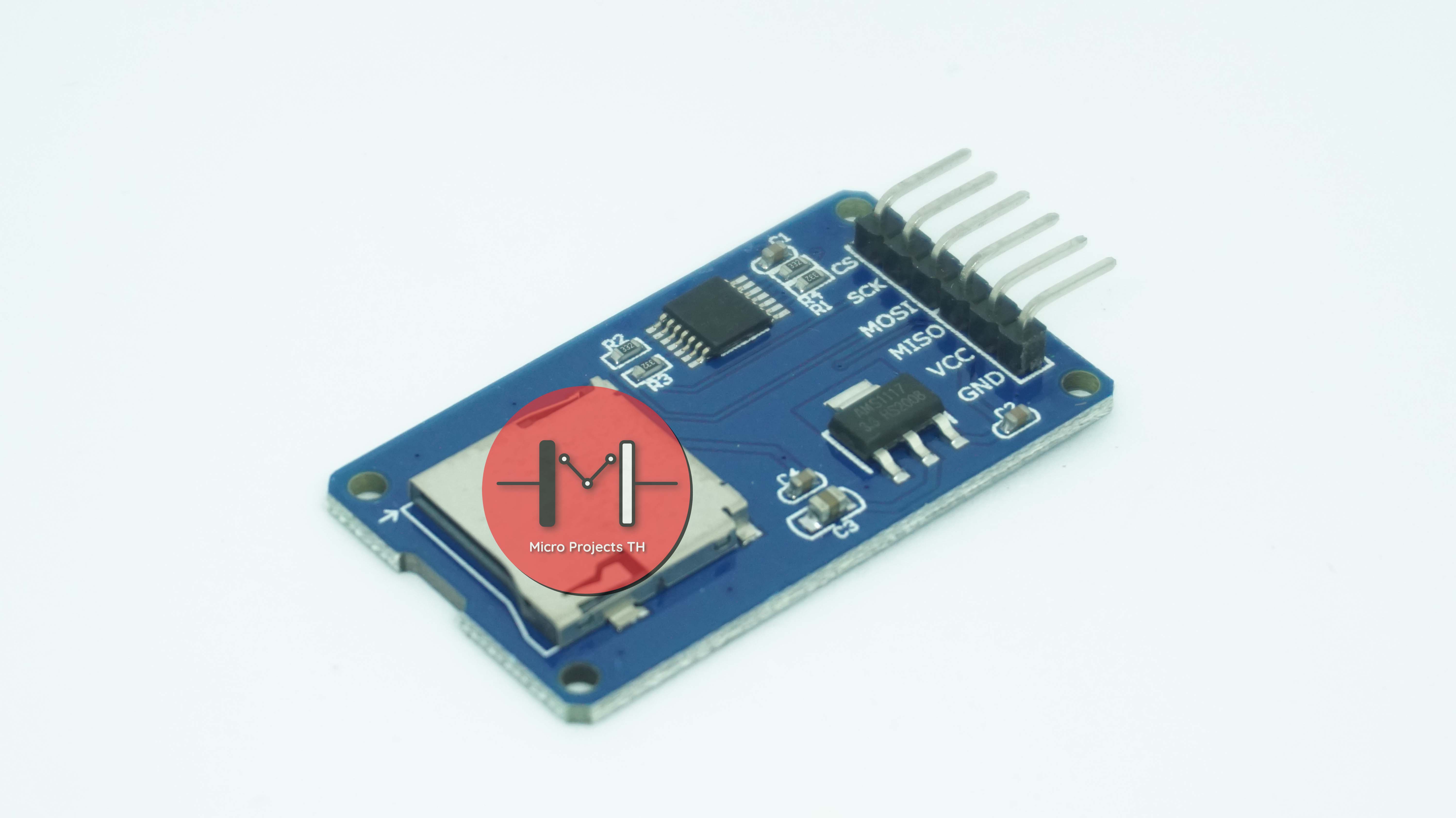 โมดูลบันทึกข้อมูล Micro SD Card Module