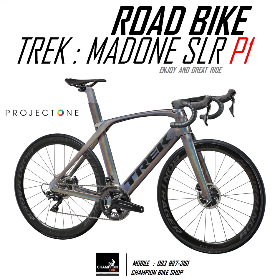 จักรยานเสือหมอบ TREK MADONE SLR DISC PROJECT ONE ICON PRISMATIC PEARL CUSTOM AERO ROAD BIKE