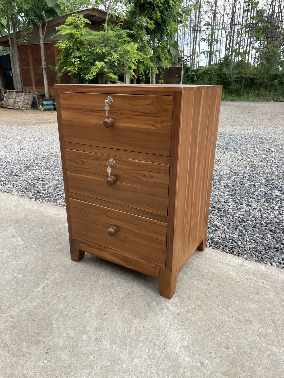 ตู้เอกสารจัมโบ้ 3 ลิ้นชัก ขาโมเดิร์น