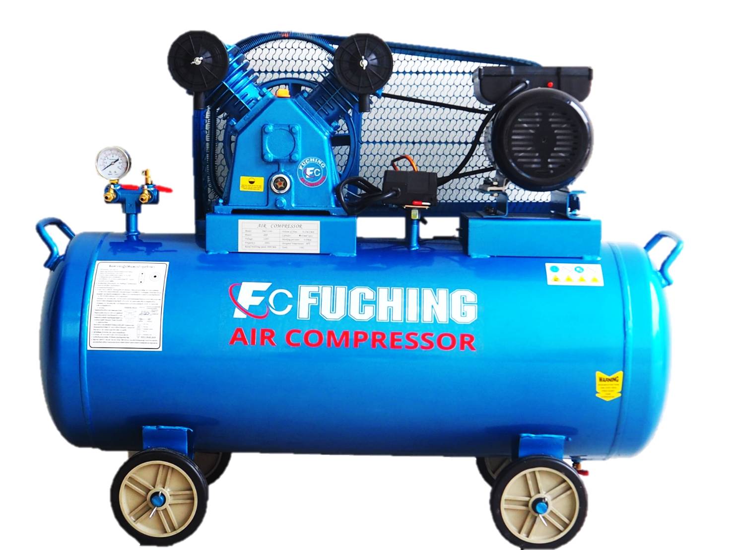 ปั๊มลมรอบเร็ว FC-265P 3HP 2สูบ 2P 150ลิตร