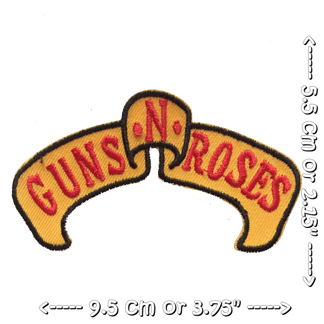 Guns N Roses วงดนตรี ร็อค เฮฟวี่เมทัล พังค์ ตัวรีดแบบปัก อาร์มปัก ตัวรีดติดเสื้อ ตัวรีด ติดกระเป๋า ติดหมวก ติดแจ๊คเก็ต Rock Iron on Embroidered Patch