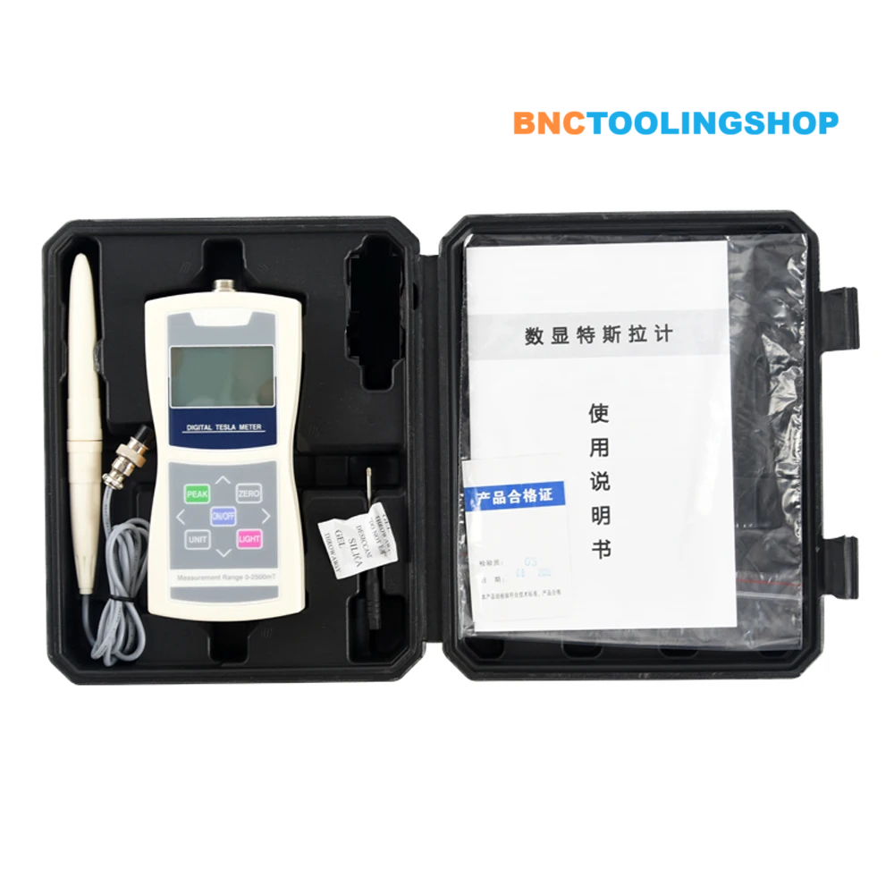 เครื่องวัดคลื่นสนามแม่เหล็ก,AMST-5% Portable Tesla Meter,Multifunctional Magnetic Field Measurement 0-2500mT,