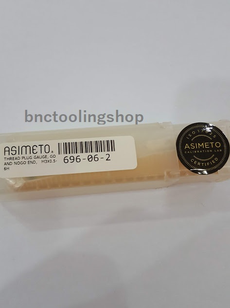 เทรดปลั๊กเกจเหล็กแข็ง SK, Asimeto ขนาด M3-6H Thread Plug Gauge Steel Standard Type Asimeto M3x6H ISO-METRIC