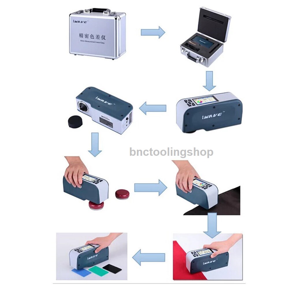 เครื่องวัดเฉดสี,WF30 Digital Portable Colorimeter 4mm Panton Color Meter Tester Photoelectric Lab Tester Display Mode CIELAB CIELCH