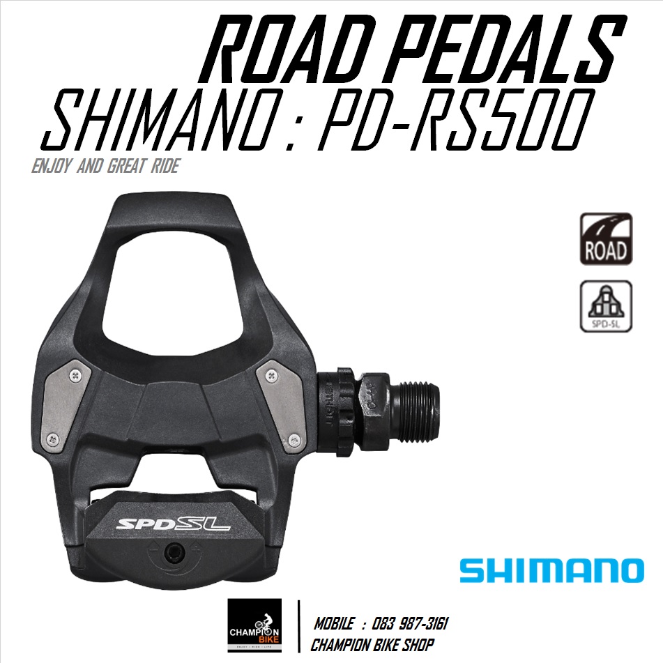 บันไดเสือหมอบ SHIMANO : PD-RS500 SPD-SL ROAD PEDALS
