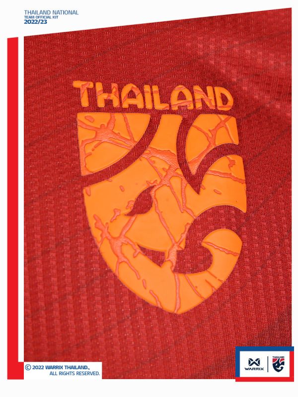 เสื้อทีมชาติไทย 2022-23 เกรดเสมือนเสื้อแข่ง (Replica Version) Thailand National Team Kit