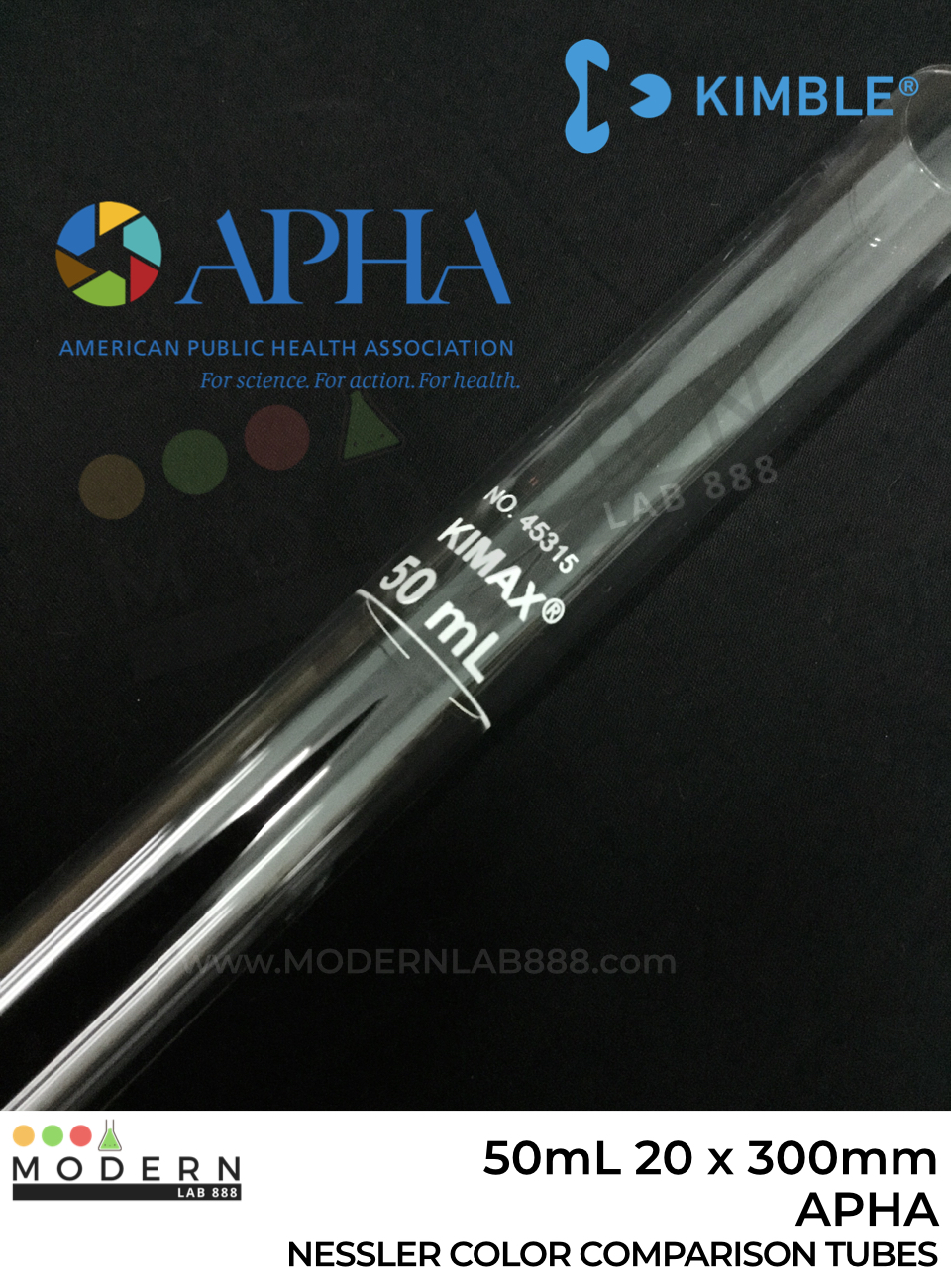 50mL APHA Nessler Color Comparisons Tubes