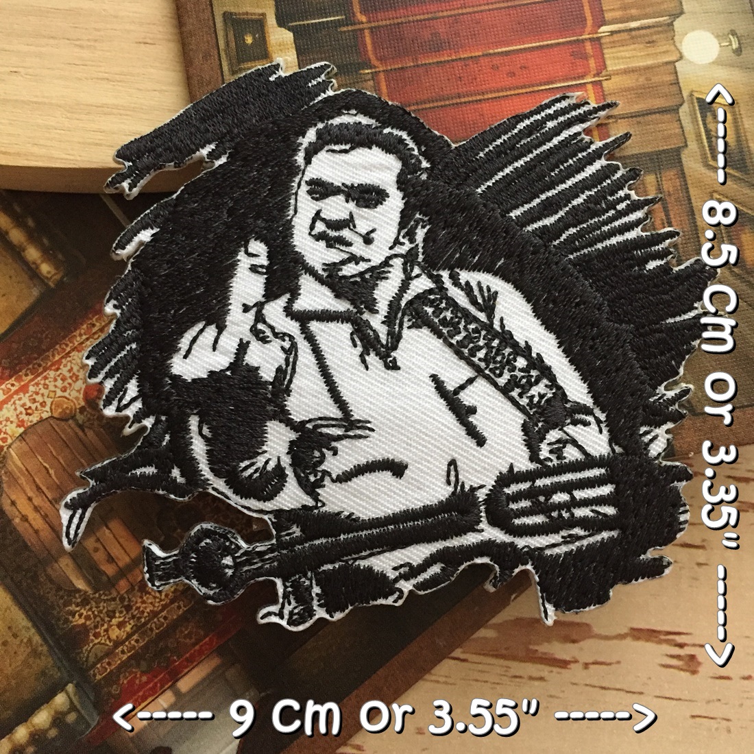 Johnny Cash วงดนตรี ร็อค เฮฟวี่เมทัล พังค์ ตัวรีดแบบปัก อาร์มปัก ตัวรีดติดเสื้อ ตัวรีด ติดกระเป๋า ติดหมวก ติดแจ๊คเก็ต Rock Iron on Embroidered Patch