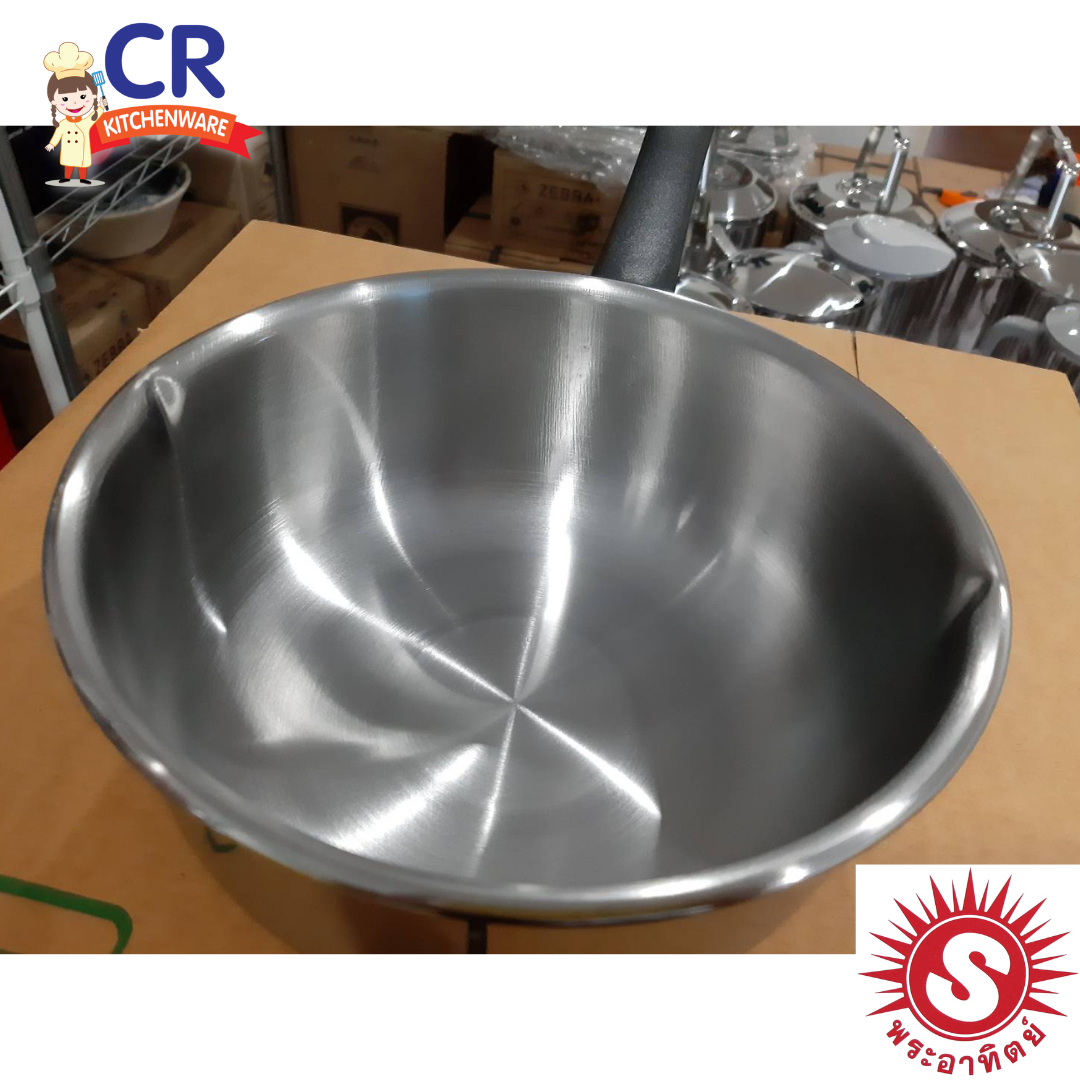 SUNZ หม้อด้ามญี่ปุ่น 18 ซม. ตราพระอาทิตย์ (เครือหัวม้าลาย)