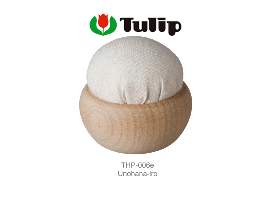 หมอนปักเข็มหมุด Tulip Unohana-iro3 THP006e สีขาวธรรมชาติ