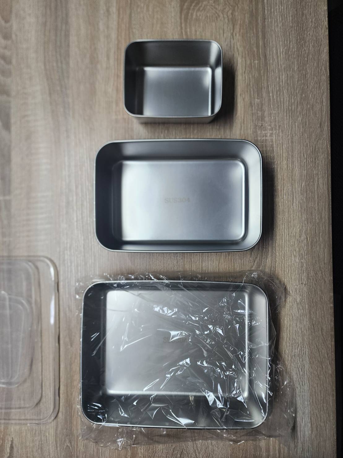 กล่องเก็บอาหาร SUS304 กล่องสแตนเลสพร้อมฝาปิด