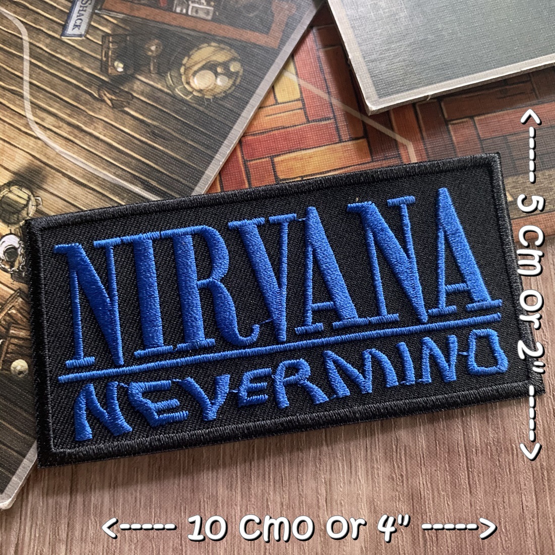 Nirvana วงดนตรี ร็อค เฮฟวี่เมทัล พังค์ ตัวรีดแบบปัก อาร์มปัก ตัวรีดติดเสื้อ ตัวรีด ติดกระเป๋า ติดหมวก ติดแจ๊คเก็ต Rock Iron on Embroidered Patch