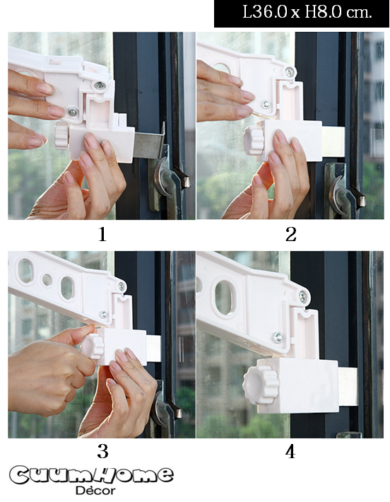 DH-10 ตะขอแขวนยึดขอบหน้าต่าง