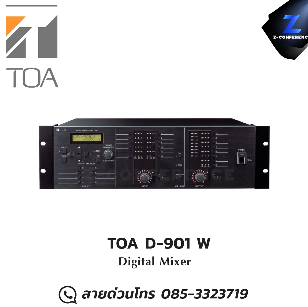 TOA D-901 W DIGITAL MIXER มิกเซอร์ , mixer , มิกเครื่องเสียง , มิกเซอร์ดิจิตอล , มิ๊กดิจิตอล