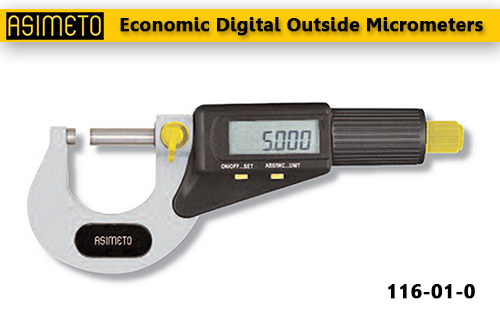 ASIMETO,P9,Economic Digital Outside Micrometers,116-01-0