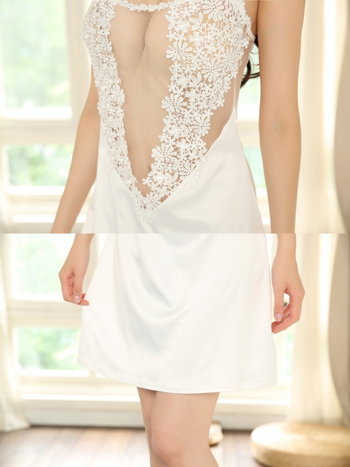 N522 ชุดนอนเซ็กซี่ ชุดนอนอีโรติกเป็นชุดนอนในสไตล์ลูกไม้แบบชุดเจ้าสาว (รอคำบรรยายเพิ่มเติม) ***พอดีหุ่นขยายได้อีกเล็กน้อย รหัสนี้ทำออกมาดีมากค่ะ