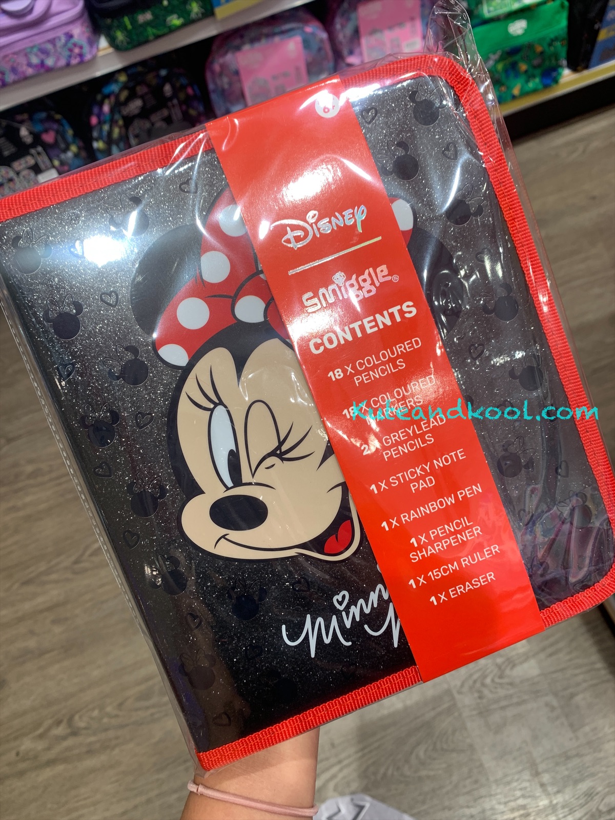 SMIGGLE midi 40 PIECES เซ็ตเครื่องเขียน สี 40 ชิ้น - Minnie ลายจุด