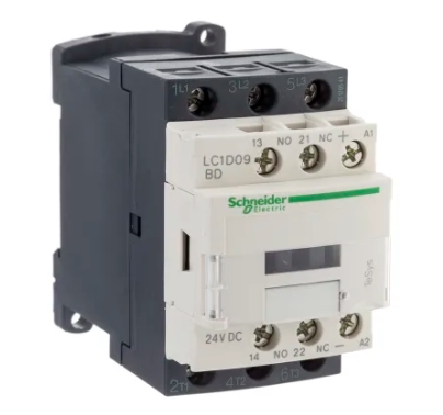 Schneider Electric Tesys D LC1D 3 Pole Contactor, 3NO, 9 A, 4 kW, 24 V dc Coil