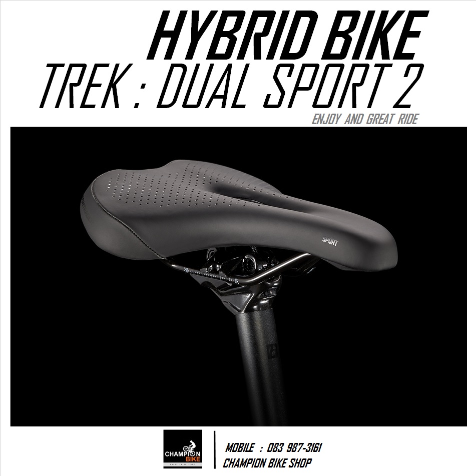 จักรยานไฮบริด TREK DUAL SPORT 2 DISC HYBRID BIKE - 2021 สีเทาเมทัลลิค-เงิน