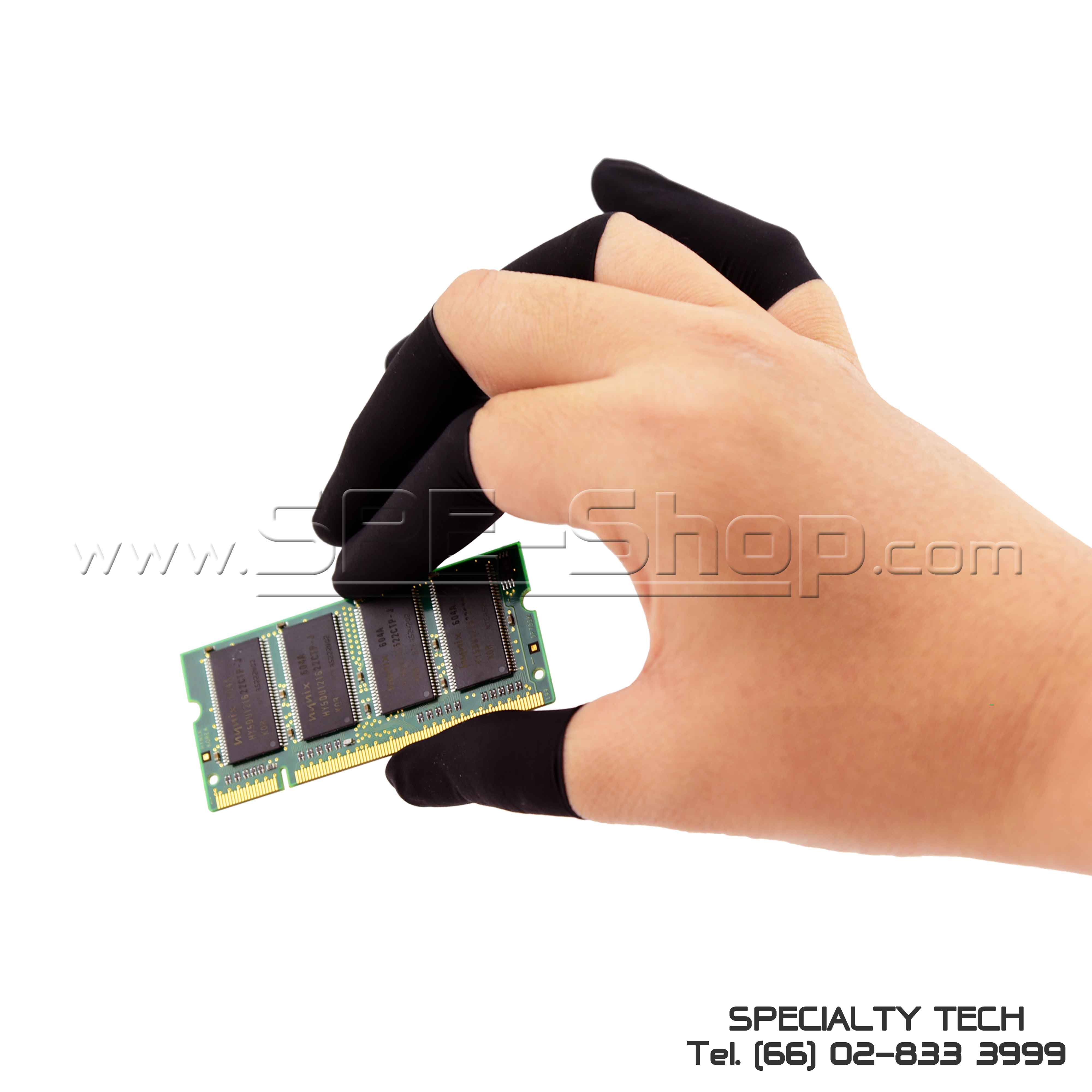 Conduct Black Smooth Roll Finger Cots