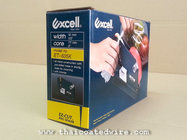 เครื่องรัดปากถุงด้วยเทปกาว แท่นเทปรัดถุงเบเกอรี เครื่องรัดถุงผักด้วยเทป