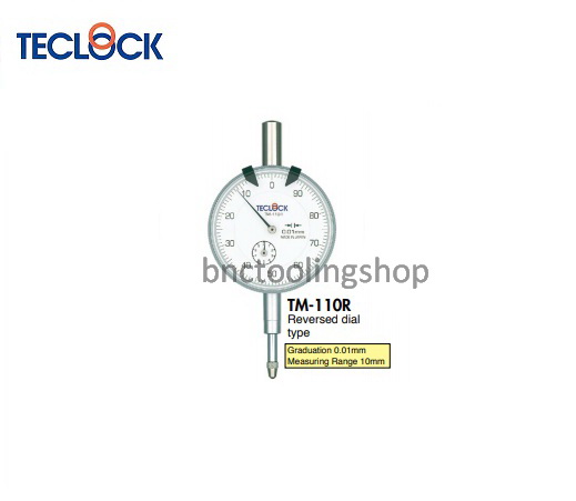 ไดอัลเกจความละเอียด 0.01มิล-Dial Indicator Graduation 0.01mm,TECLOCK,TM-110R