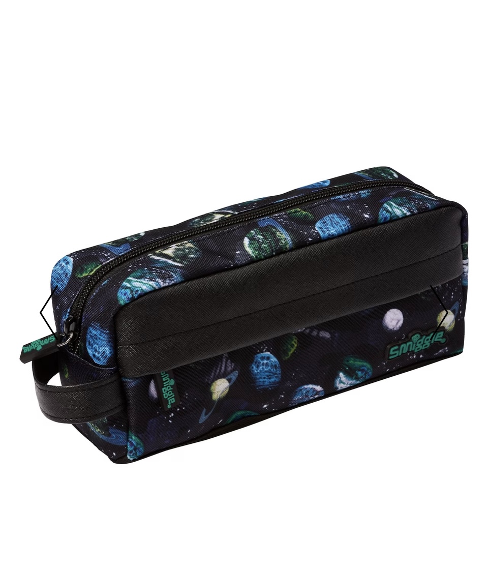 กระเป๋าดินสอ 2 ซิป Smiggle Essential Pencil Case -Mirage- ดำ