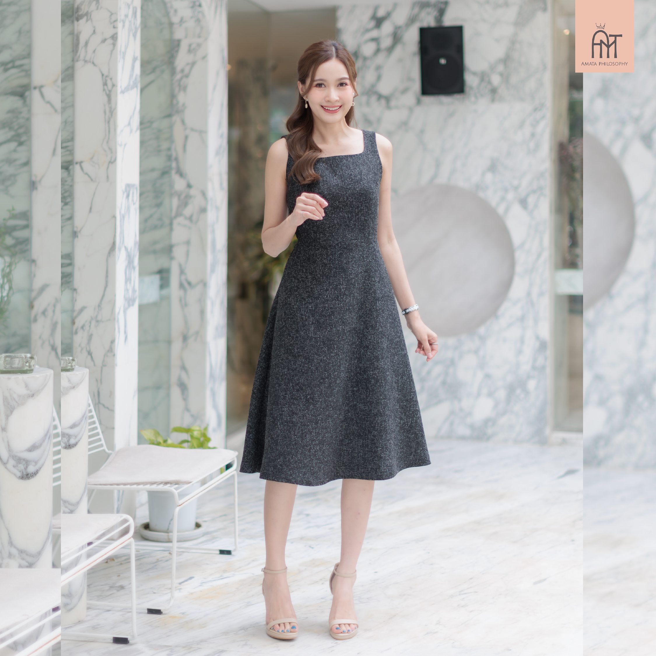 AMATA FLARE LADY- SUGAR JELLY สีดำ