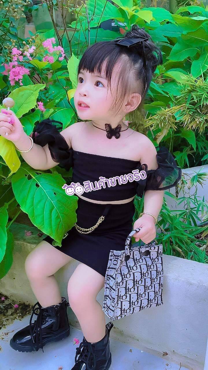 SS24/💜พร้อมส่ง💜ชุดเด็กผู้หญิง สวย เรียบ หรู ไฮโซ งานแต่งอะไหล่ เเขนแต่งฟูๆ งานสวย มากๆค๊าา