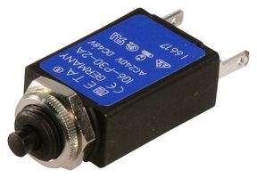 ETA Thermal Circuit Breaker, 106-P30 Series, 2 A, 1 Pole, 48 VDC, 250 VAC, Panel