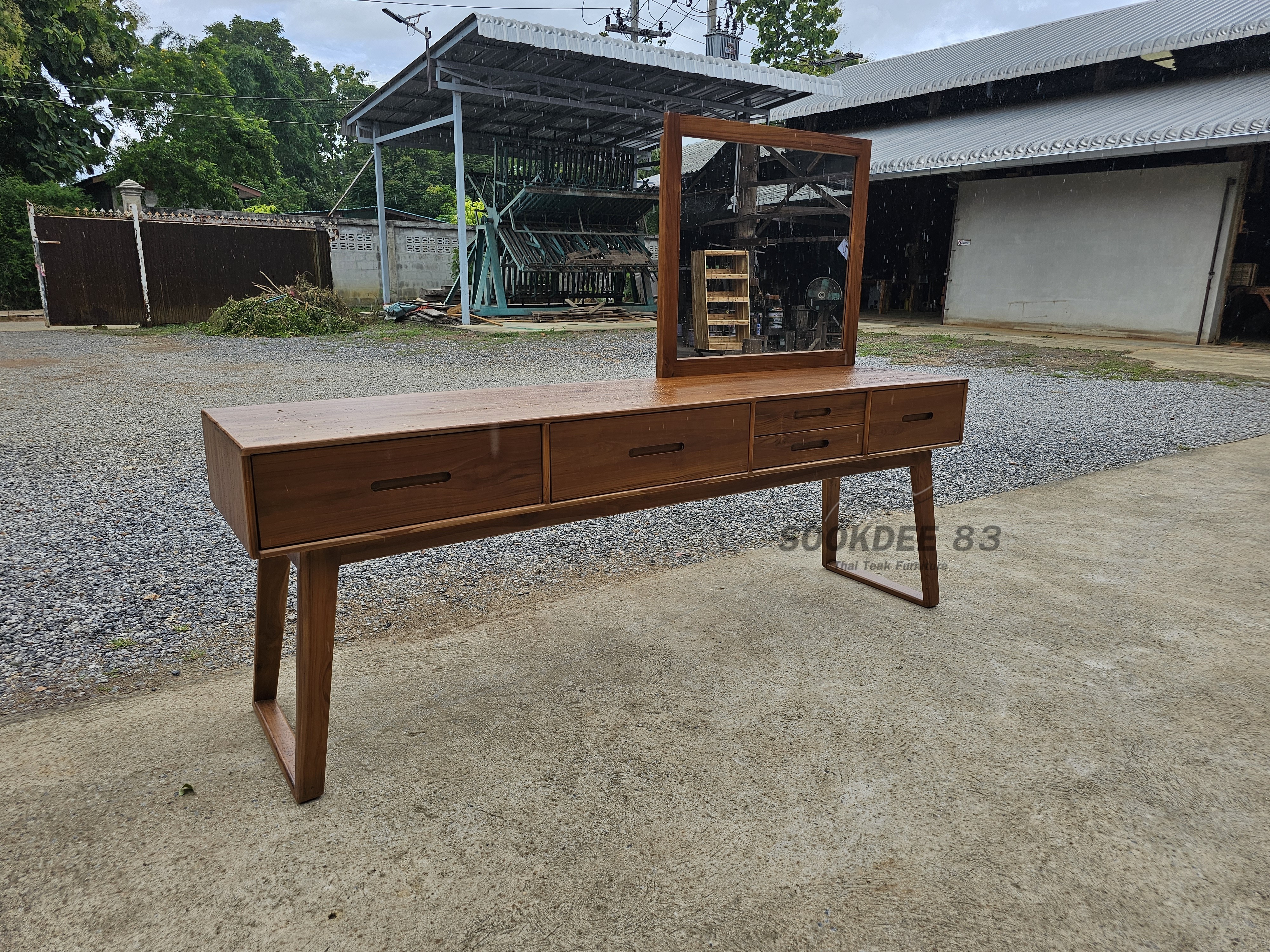 โต๊ะเครื่องแป้งผสมโต๊ะทำงาน