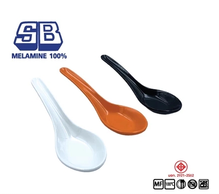 SB Melamine ช้อนสั้นเมลามีน ช้อนซุป ขนาด 5.5 นิ้ว รุ่น DS14 (ราคาโหล)