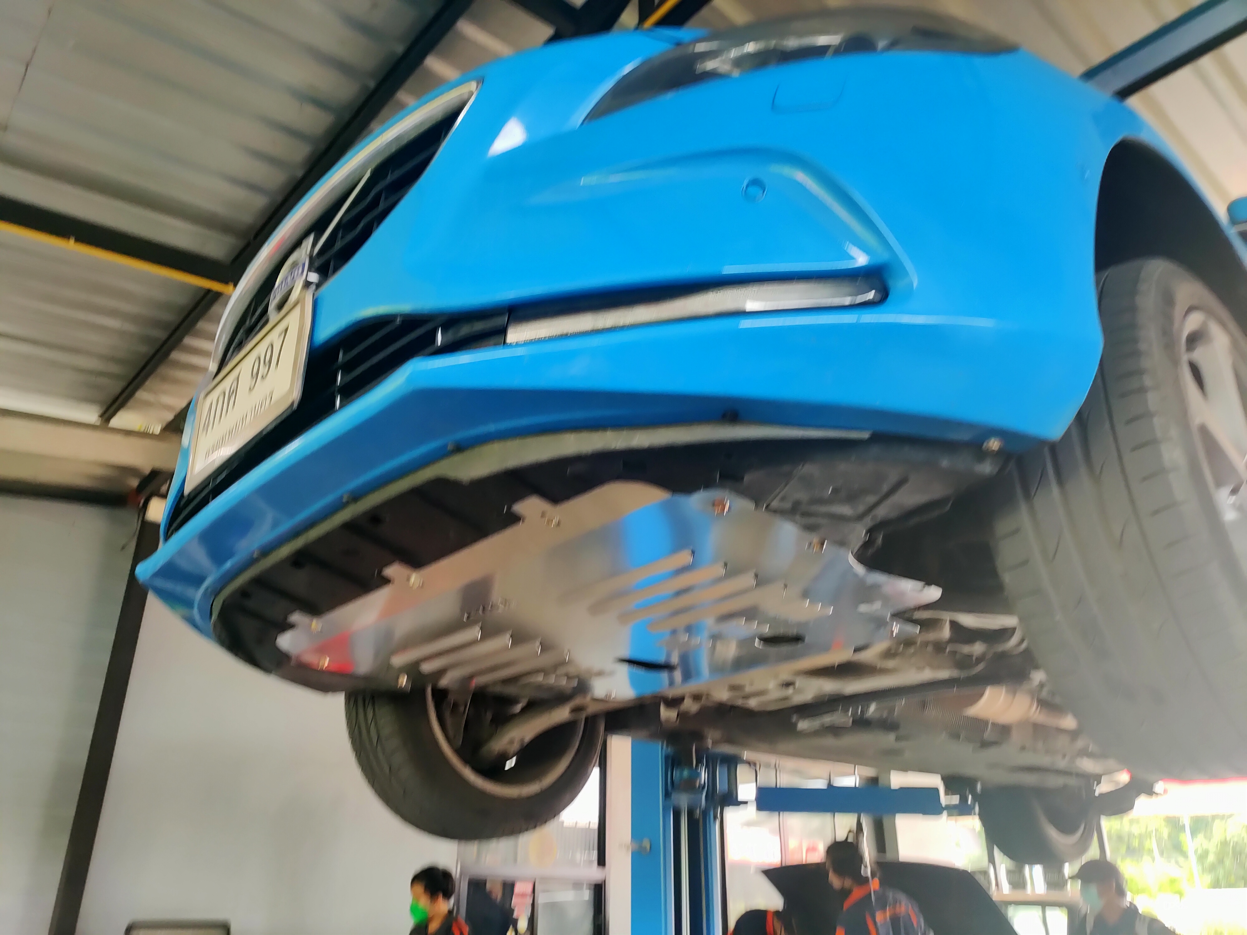 แผ่นปิดใต้ห้องเครื่องอลูมิเนียม Volvo V40 Raceplate_Undertray