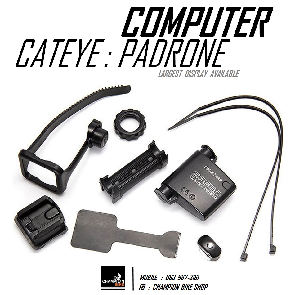 ไมล์วัดวามเร็วจักรยาน CATEYE : PADRONE WIRELESS BIKE COMPUTER