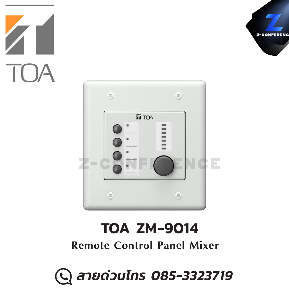TOA ZM-9014 Remote Control Panel Mixer มิกเซอร์ , mixer , มิกเครื่องเสียง , มิกเซอร์ดิจิตอล , มิ๊กดิจิตอล