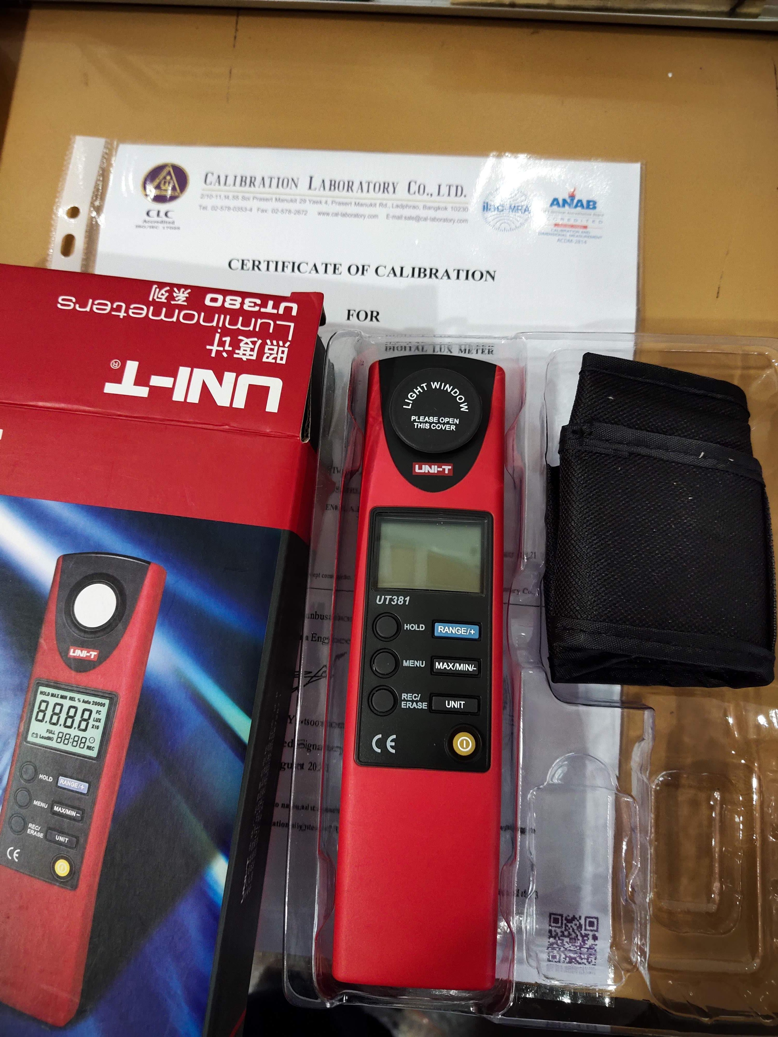 เครื่องมือวัดแสง UT381 UNI-T With Certificate. เครื่องมือวัดแสง #UT381 UNI-T พร้อมเอกสารสอบเทียบ