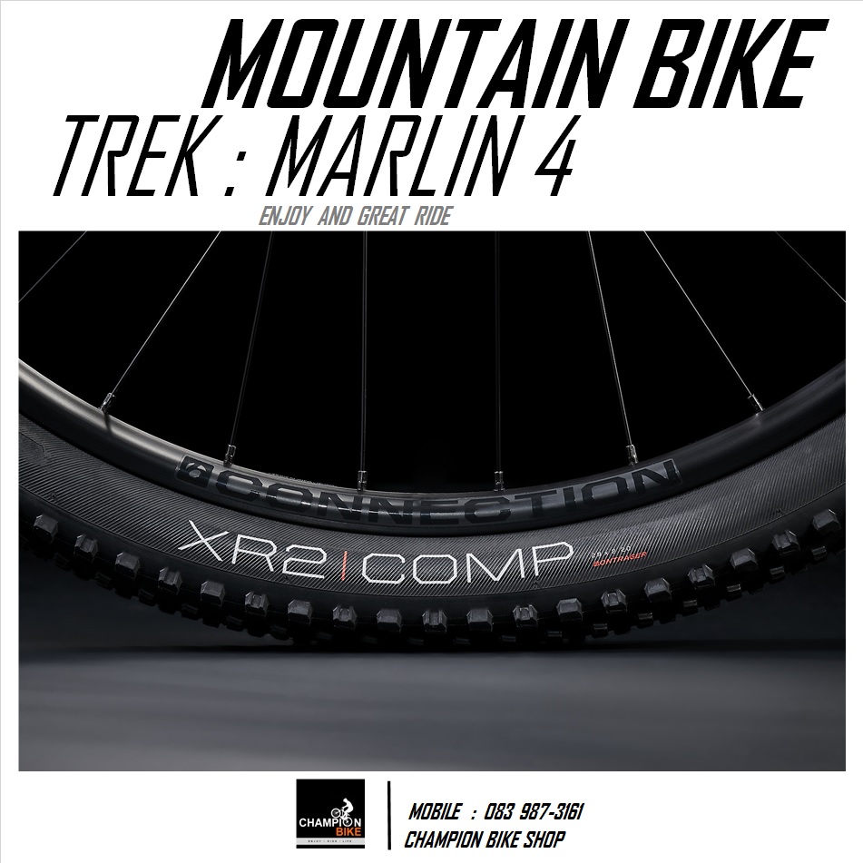 จักรยานเสือภูเขา TREK MARLIN 4 DISC MOUNTAIN BIKE - 2022 สีน้ำตาลเทา-แดง