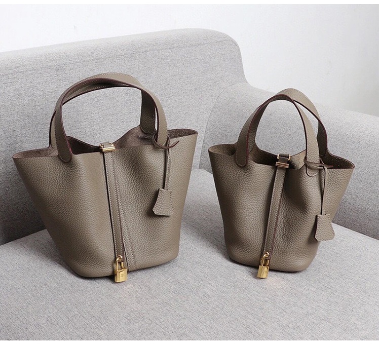 กระเป๋าหนัง Pico box (Dark gray)